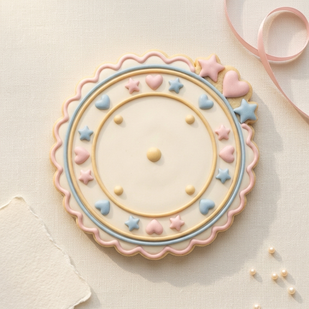 Baby Milestone Photo Disc Cookie Cutter, 3D Printed Baby Shower Cutter