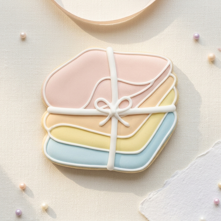 Baby Washcloth Stack Cookie Cutter, 3D Printed Baby Shower Cutter