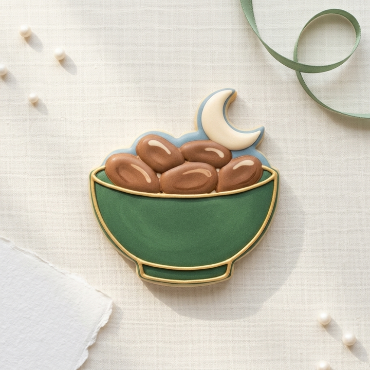Iftar Date Bowl Cookie Cutter, 3D Printed Ramadan Eid Cutter