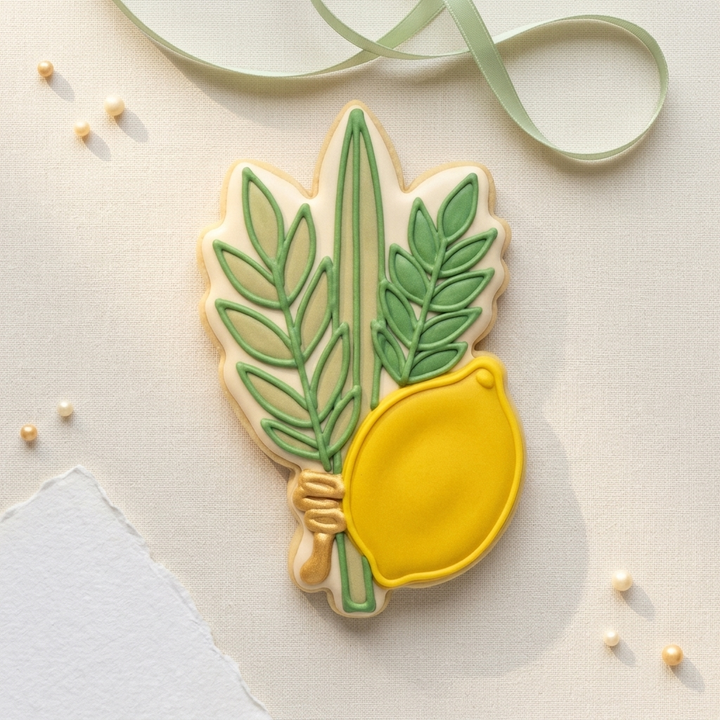 Lulav and Etrog Cookie Cutter, 3D Printed Jewish Holiday Cutter