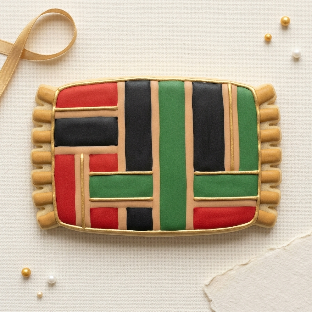 Mkeka Mat Cookie Cutter, 3D Printed Kwanzaa Cutter