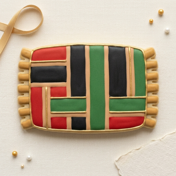 Mkeka Mat Cookie Cutter, 3D Printed Kwanzaa Cutter