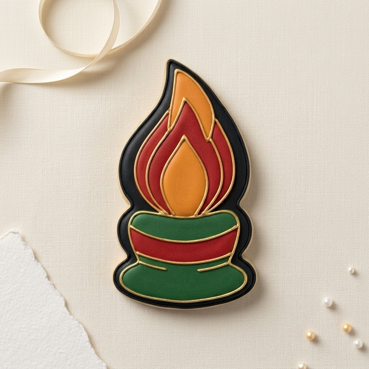 Kwanzaa Candle Flame Cookie Cutter, 3D Printed Kwanzaa Cutter
