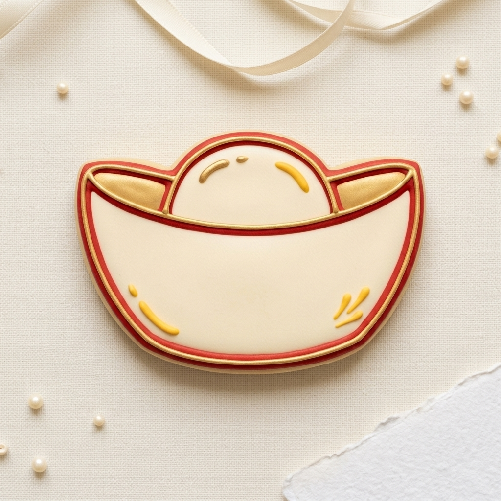 Gold Ingot Cookie Cutter, 3D Printed Lunar New Year Cutter
