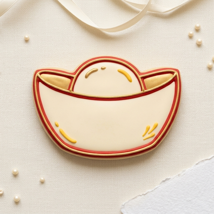 Gold Ingot Cookie Cutter, 3D Printed Lunar New Year Cutter