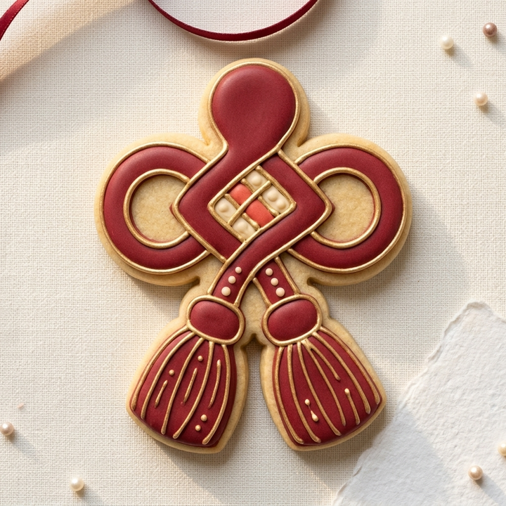 Fortune Knot Cookie Cutter, 3D Printed Lunar New Year Cutter
