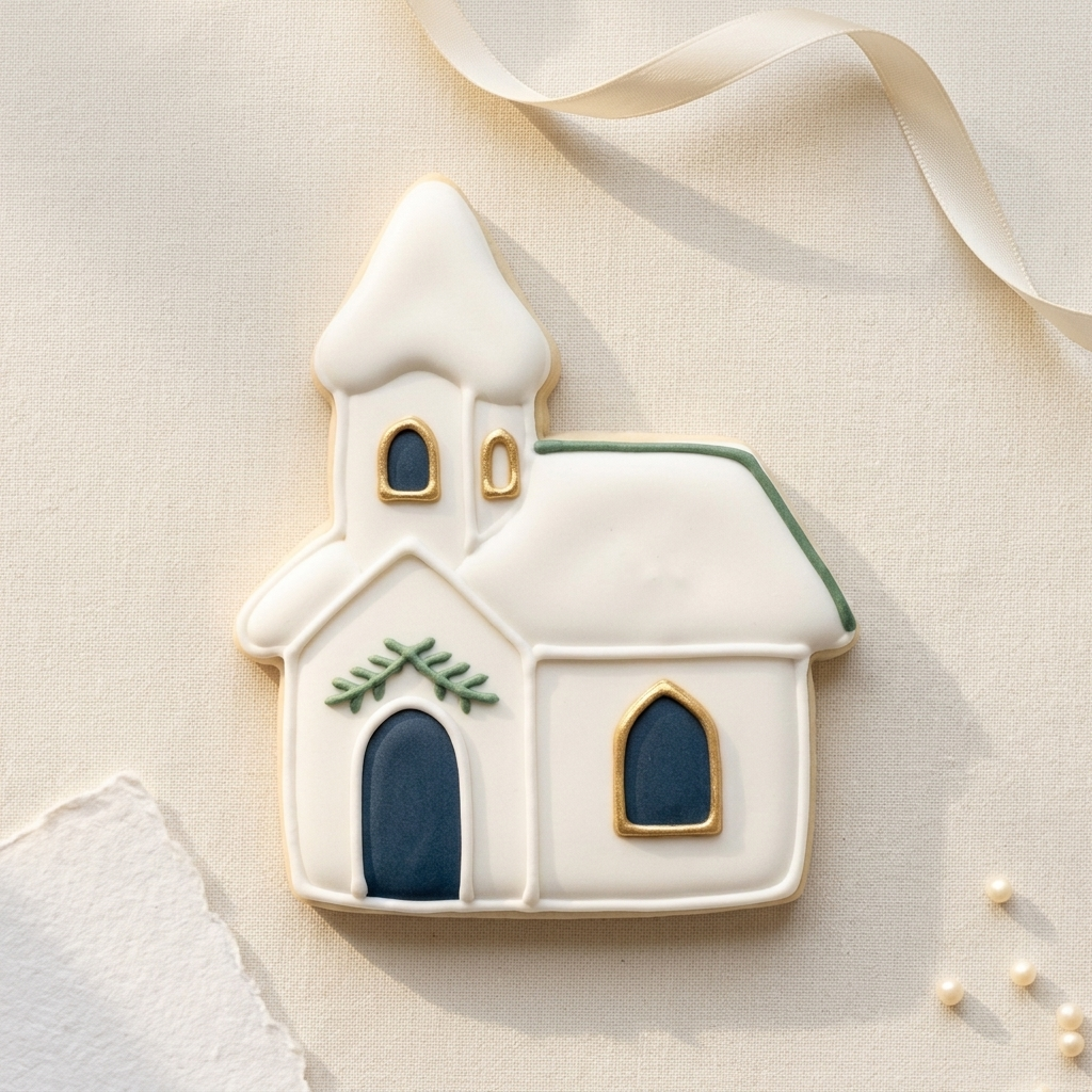 Winter Village Church Cookie Cutter, 3D Printed South Asian Festival Cutter