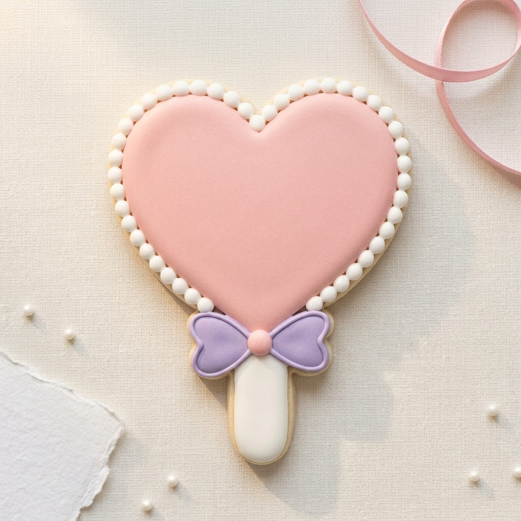 Heart Lollipop Cookie Cutter, 3D Printed Valentine Cutter