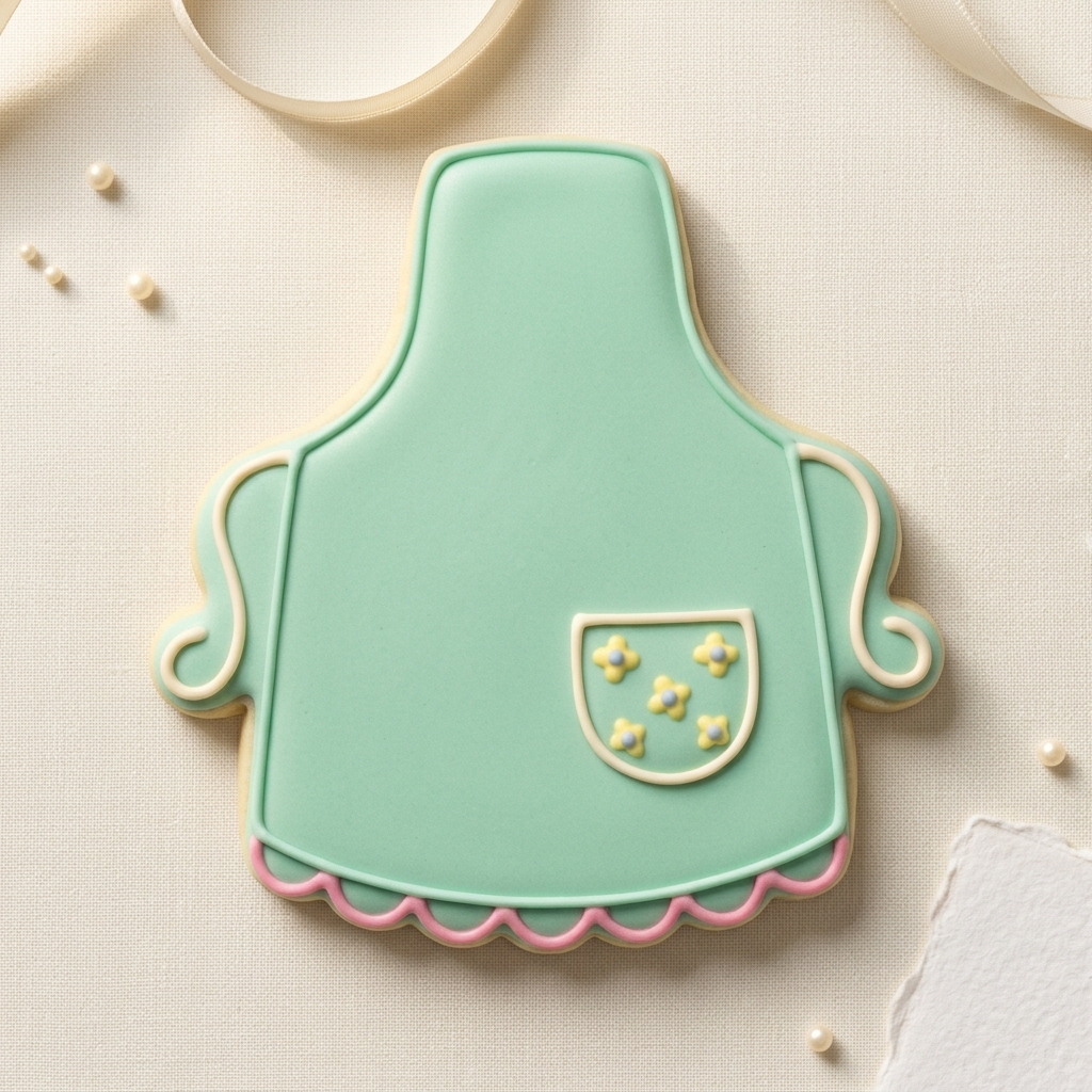 Grandma Apron Cookie Cutter, 3D Printed Family Gift Cutter