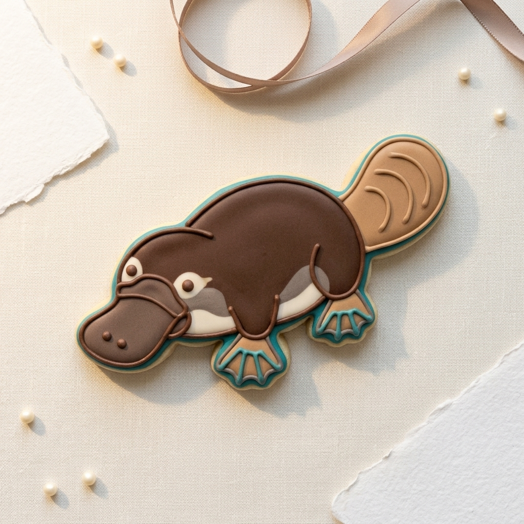 Platypus Cookie Cutter, 3D Printed Birthday Party Cutter