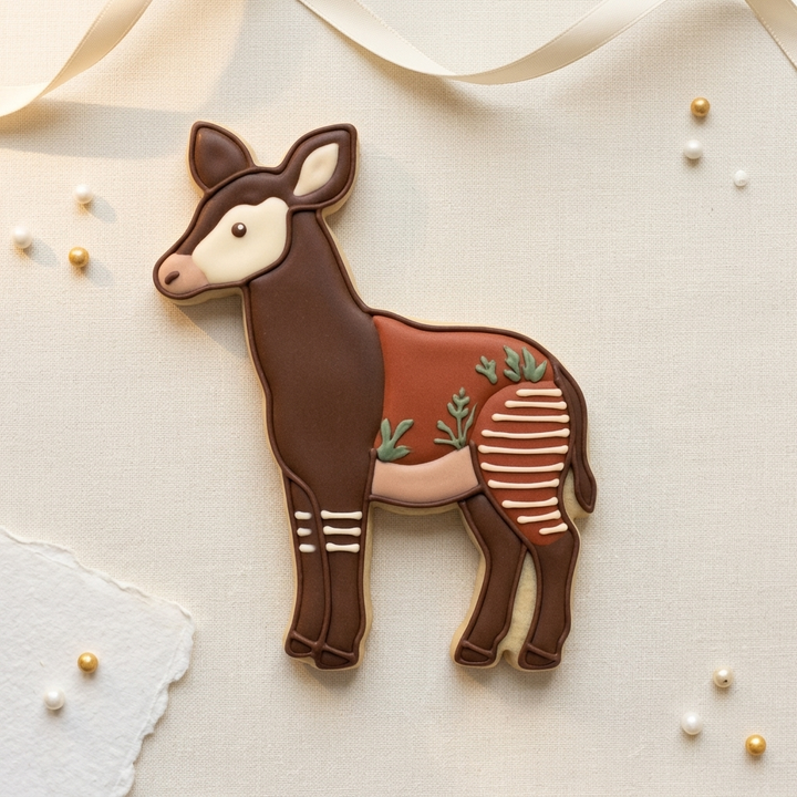 Okapi Cookie Cutter, 3D Printed Animals Cutter