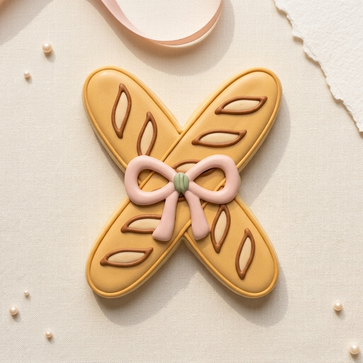 Baguette Bundle Cookie Cutter, 3D Printed Food Theme Cutter