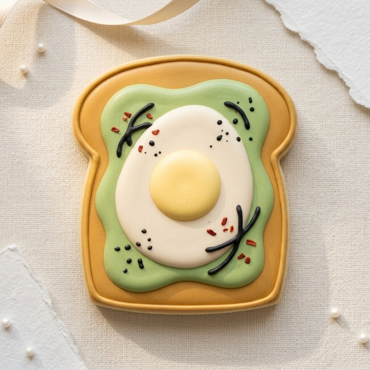 Avocado Toast Cookie Cutter, 3D Printed Food Theme Cutter