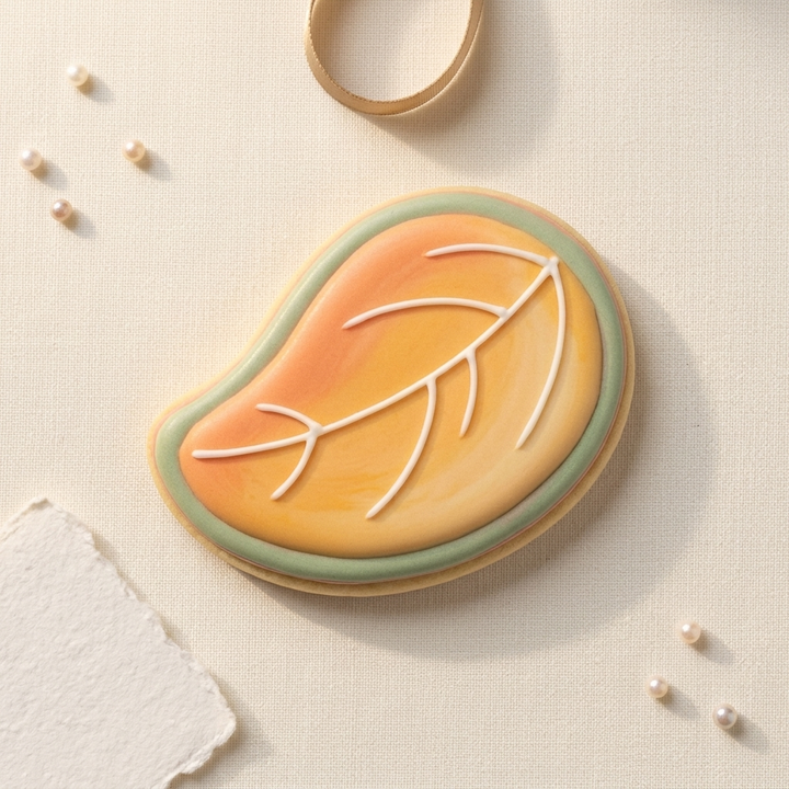Mango Slice Cookie Cutter, 3D Printed Food Theme Cutter