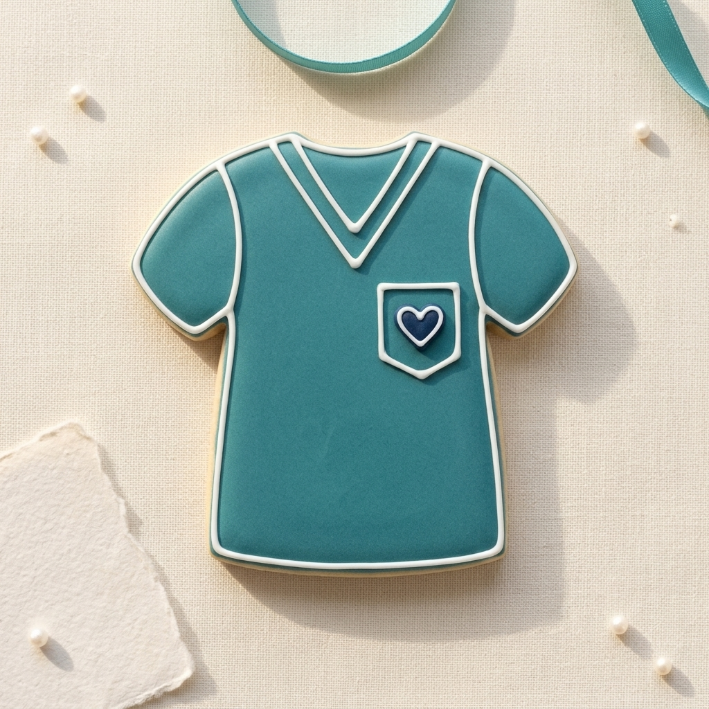 Scrub Top Cookie Cutter, 3D Printed STEM Theme Cutter