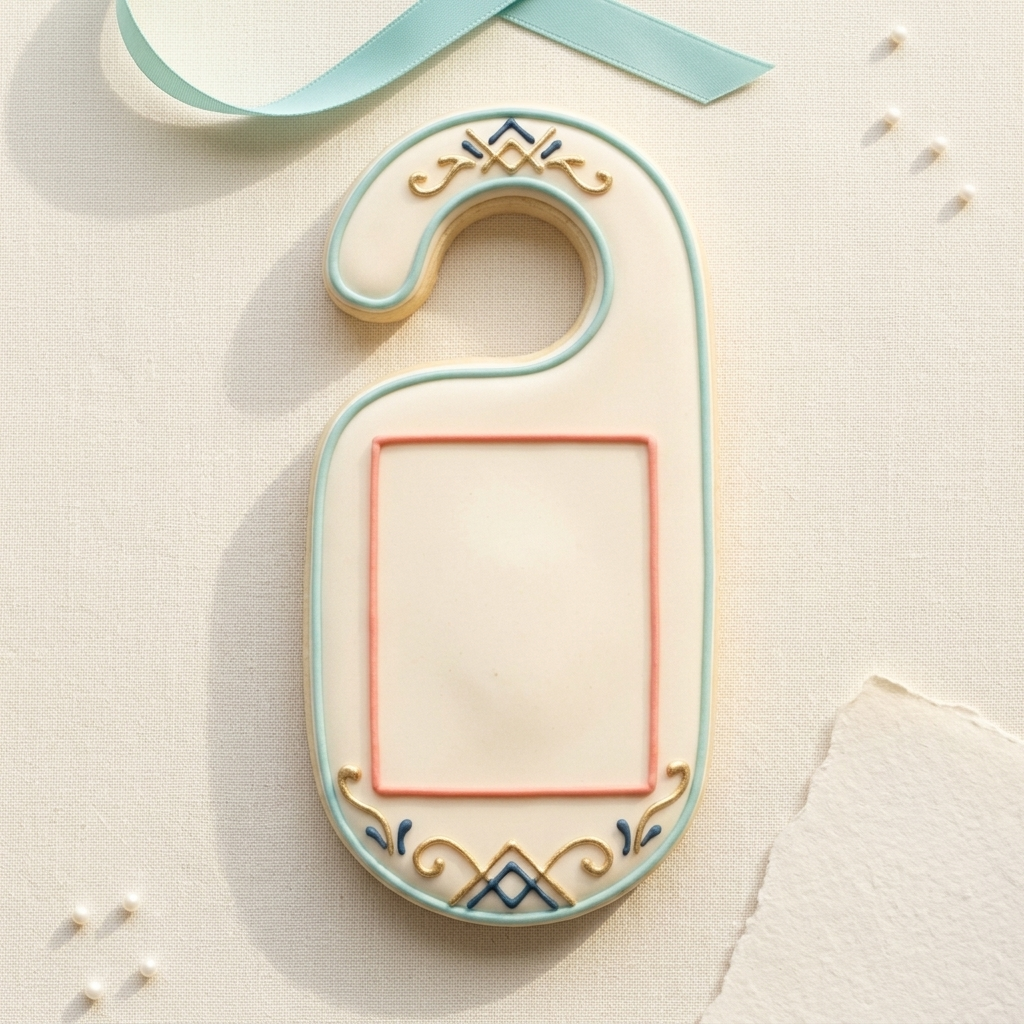 Hotel Door Hanger Cookie Cutter, 3D Printed Food Theme Cutter