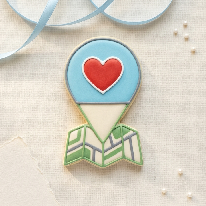 Road Trip Map Pin Cookie Cutter, 3D Printed Work Theme Cutter