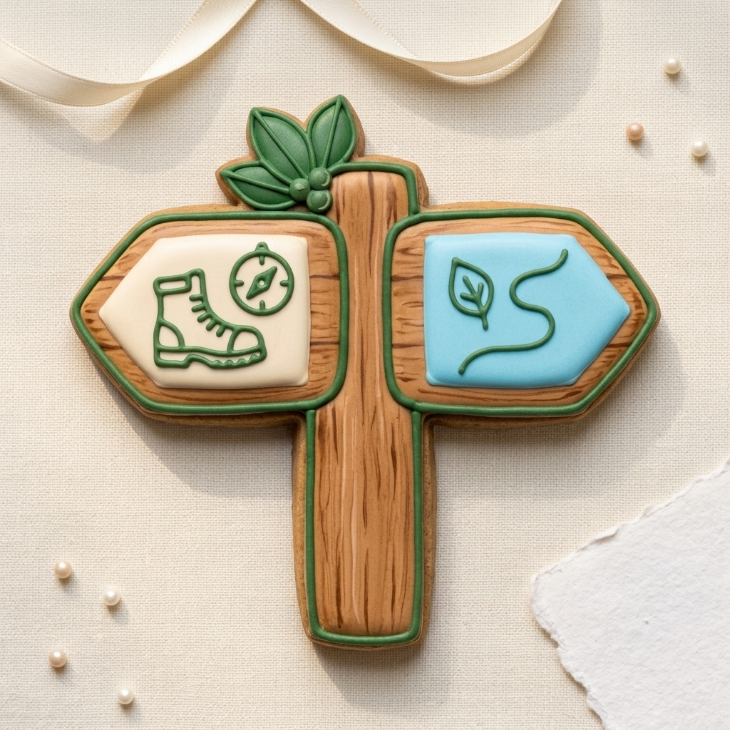 Trail Sign Cookie Cutter, 3D Printed Travel Theme Cutter