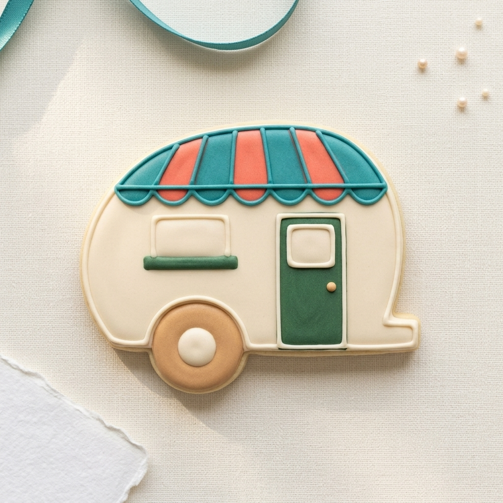 Camper Awning Cookie Cutter, 3D Printed Birthday Party Cutter