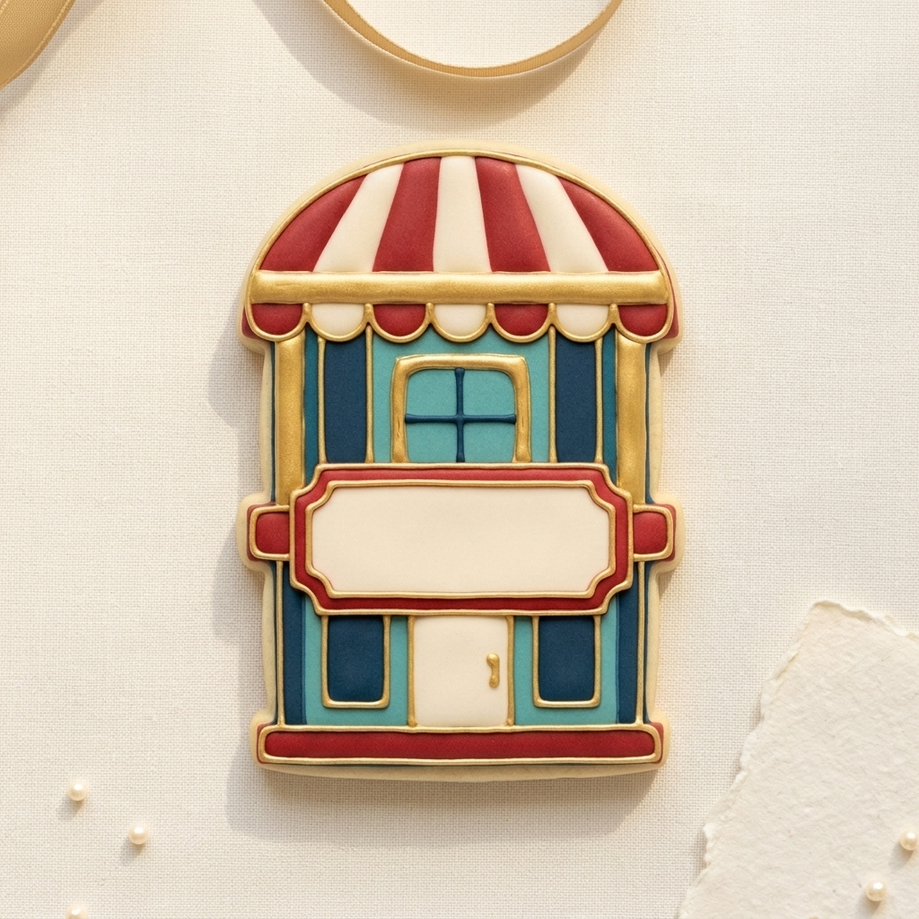 Carnival Ticket Booth Cookie Cutter, 3D Printed Birthday Party Cutter