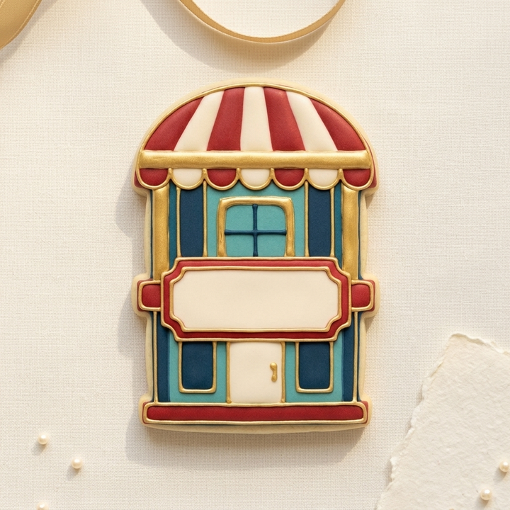 Carnival Ticket Booth Cookie Cutter, 3D Printed Birthday Party Cutter