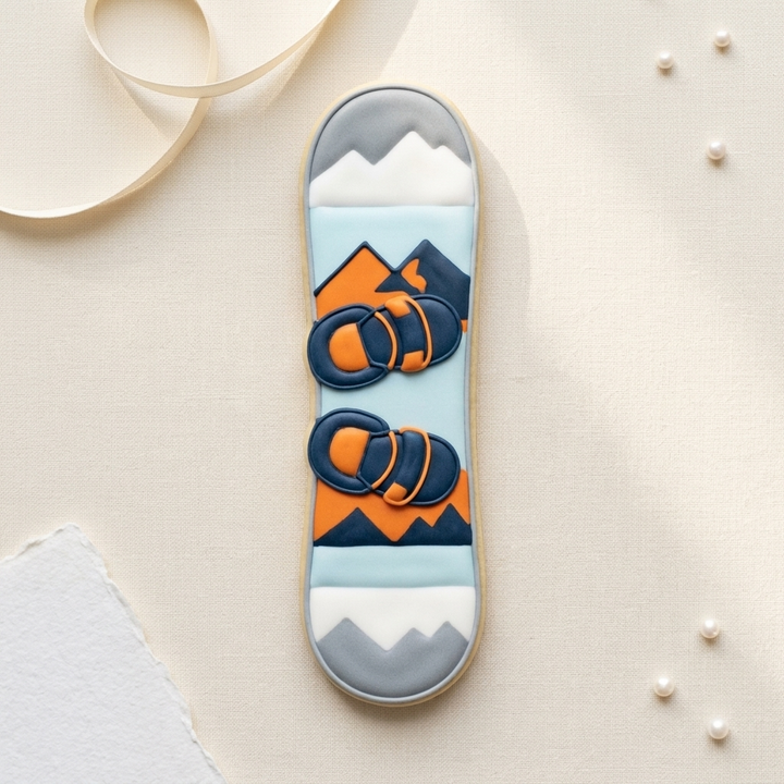 Snowboard Cookie Cutter, 3D Printed Christmas Cutter
