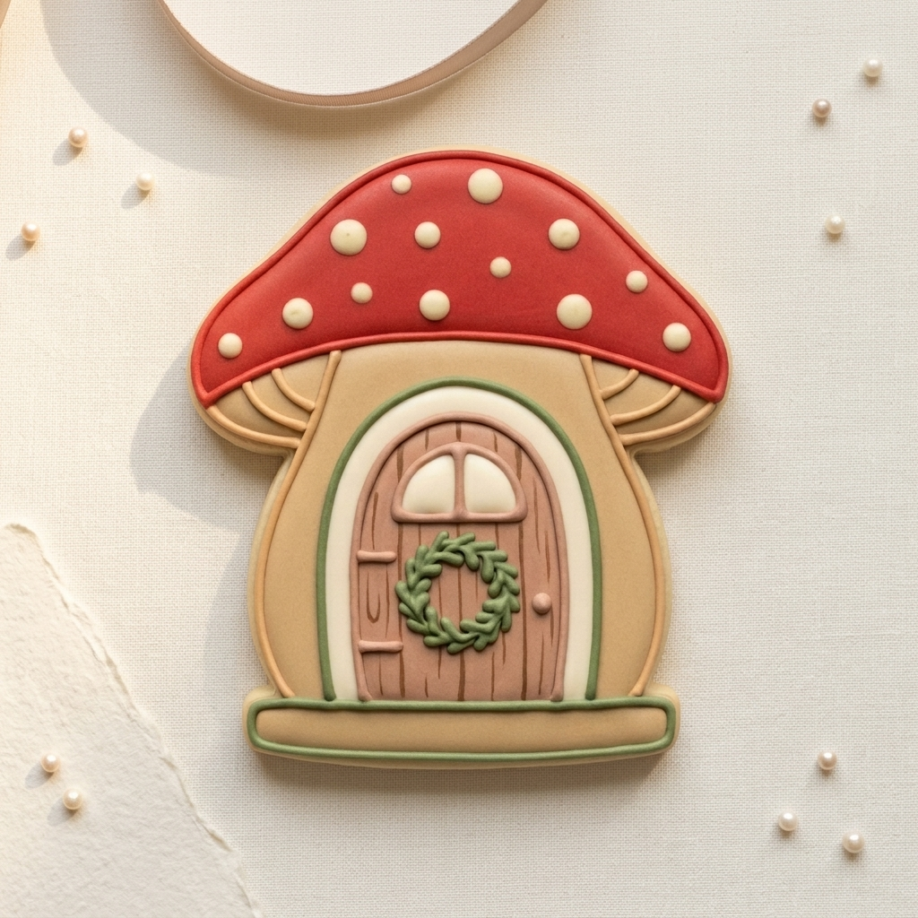 Mushroom Cottage Door Cookie Cutter, 3D Printed Animals Cutter
