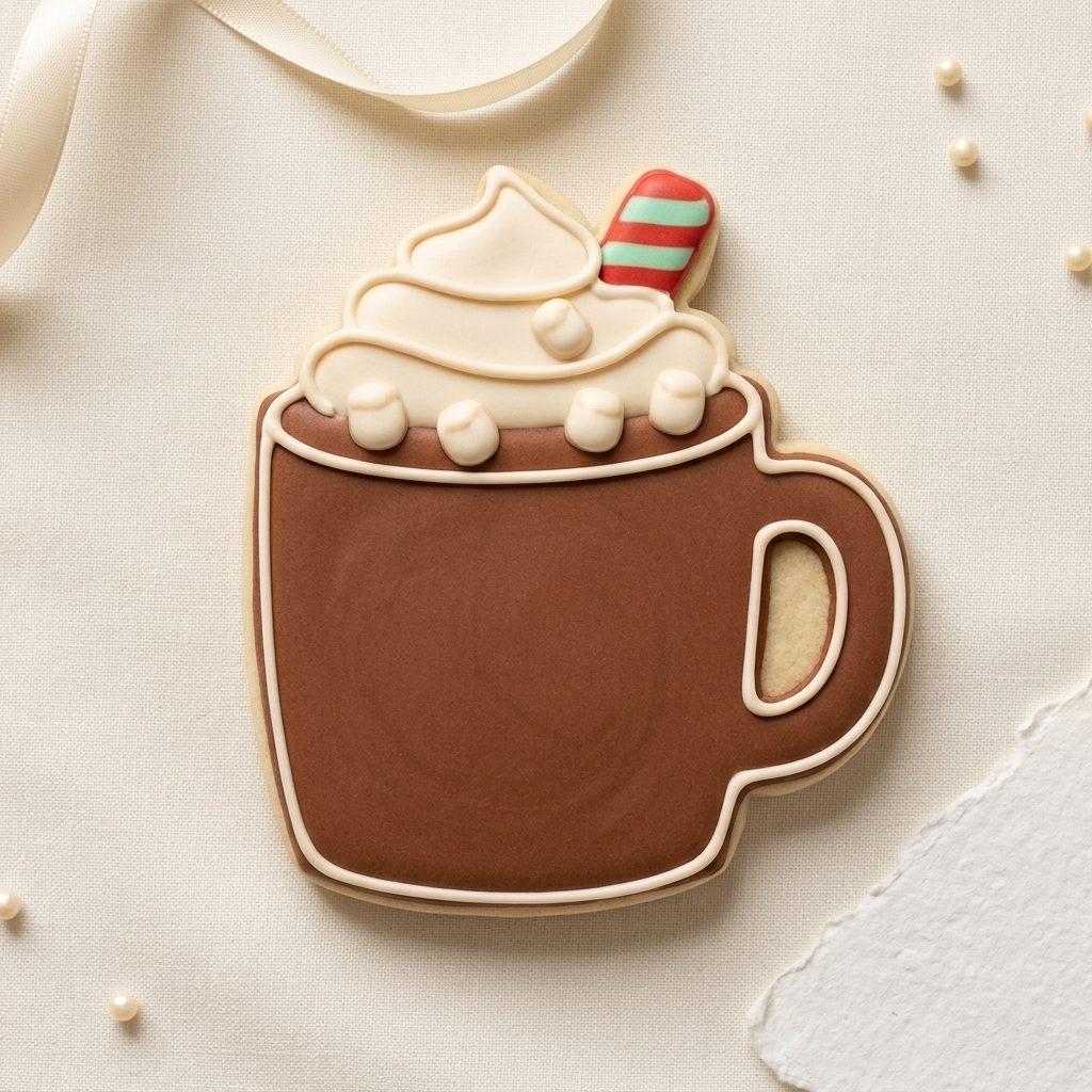 Holiday Cocoa Mug Cookie Cutter, 3D Printed South Asian Festival Cutter