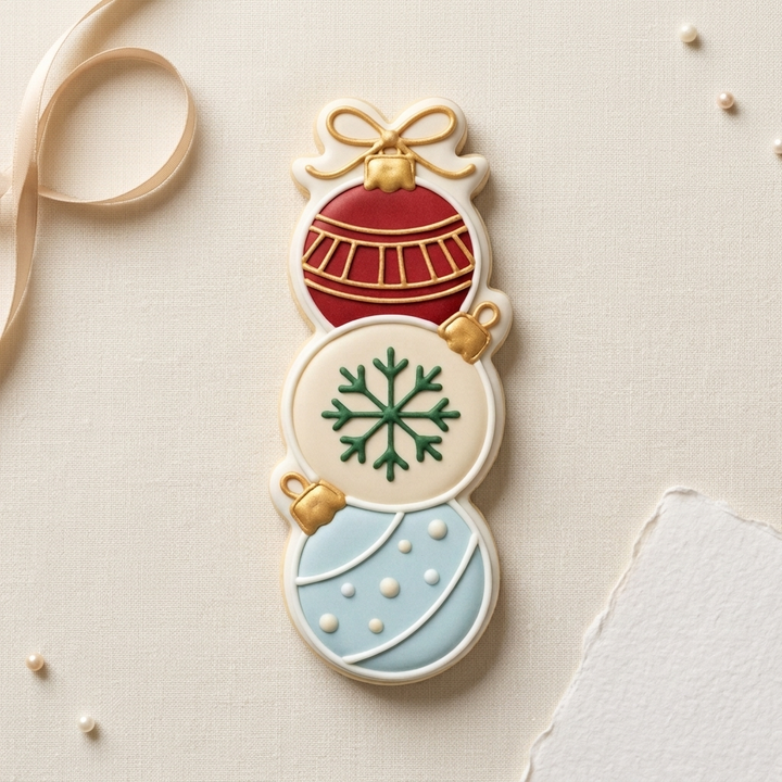 Wrapped Ornament Stack Cookie Cutter, 3D Printed South Asian Festival Cutter
