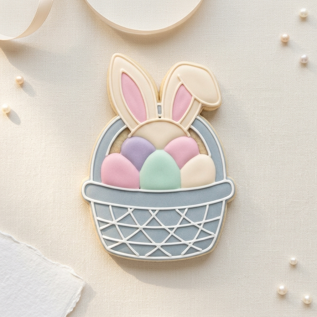 Bunny Basket Wagon Cookie Cutter, 3D Printed Easter Cutter