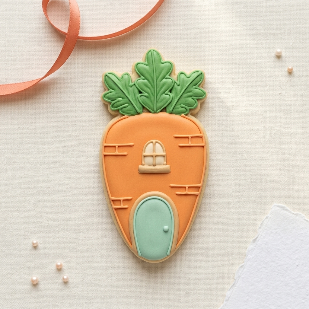 Carrot House Cookie Cutter, 3D Printed Easter Cutter