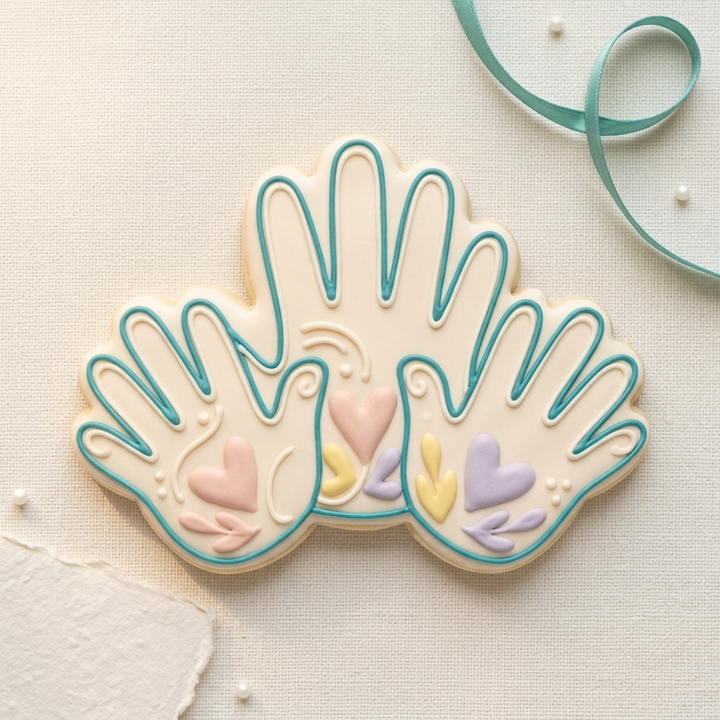 Family Handprint Cookie Cutter, 3D Printed Family Gift Cutter
