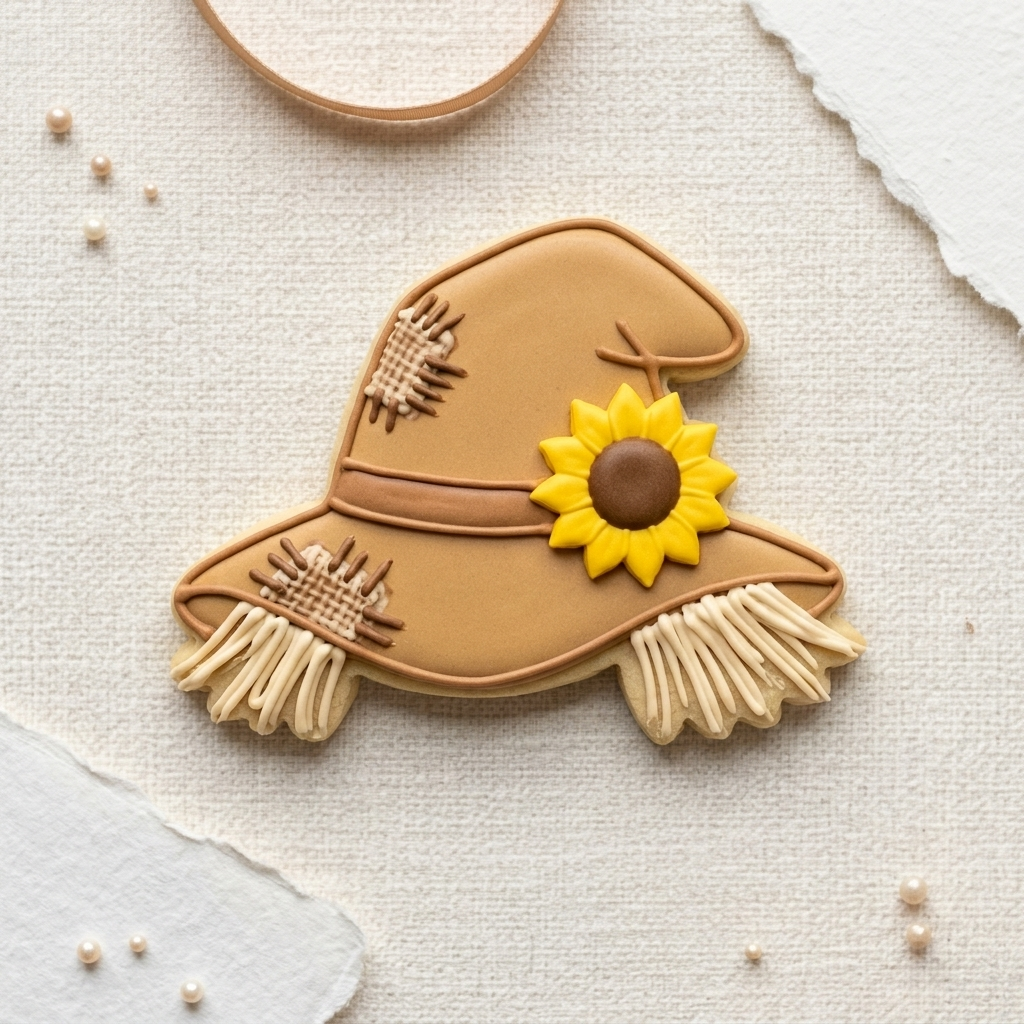 Scarecrow Hat Cookie Cutter, 3D Printed Thanksgiving Cutter