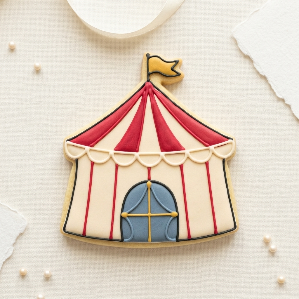 Vintage Circus Tent Cookie Cutter, 3D Printed Carnival Theme