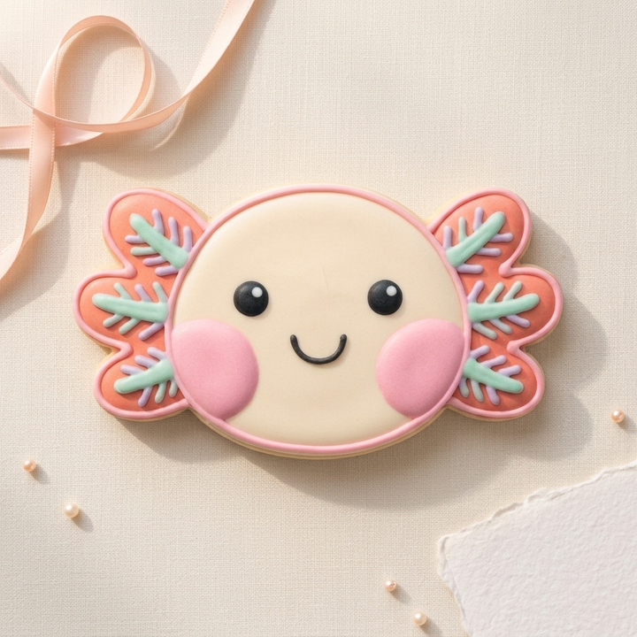 Axolotl Face Cookie Cutter, 3D Printed Birthday Party Cutter