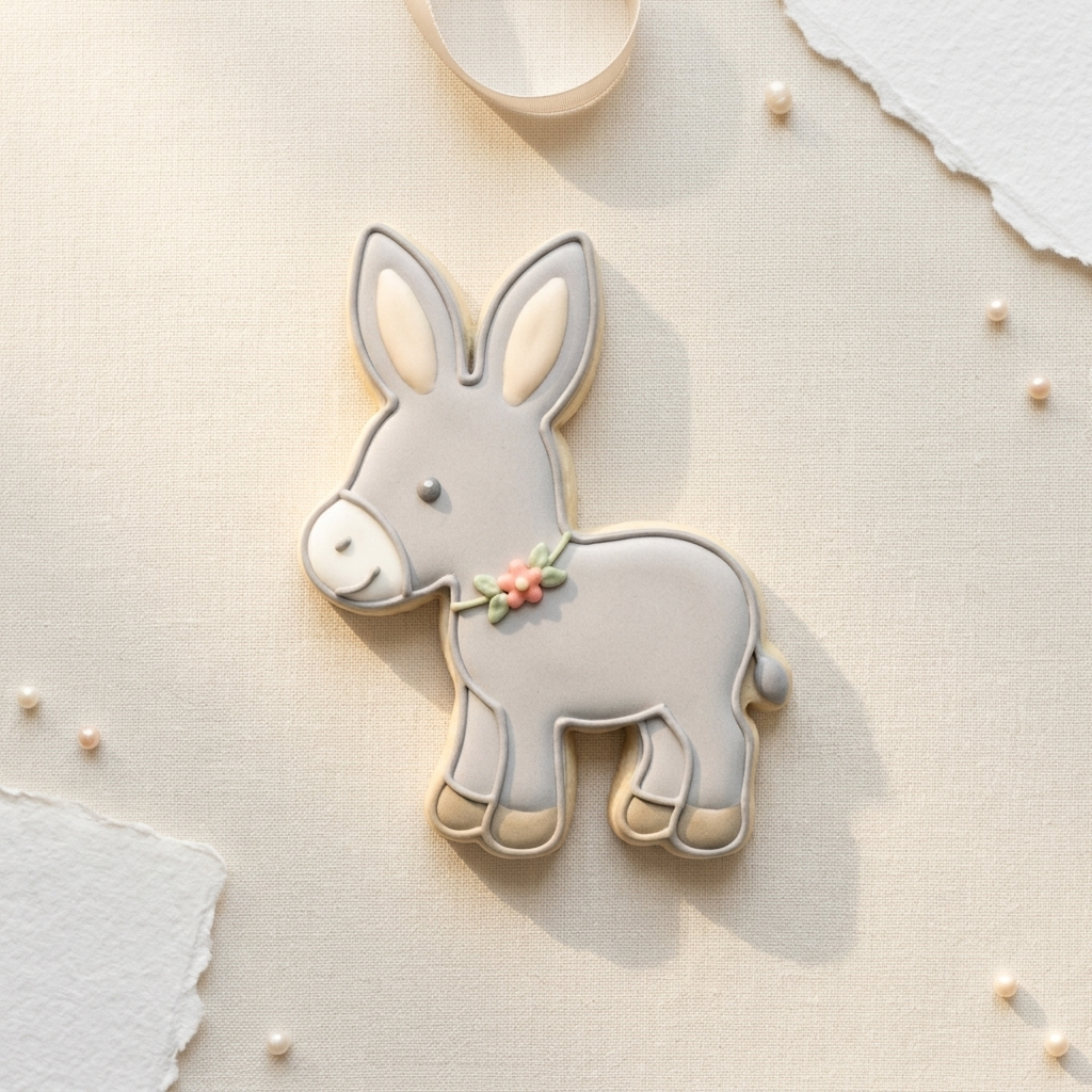 Mini Donkey Cookie Cutter, 3D Printed Birthday Party Cutter