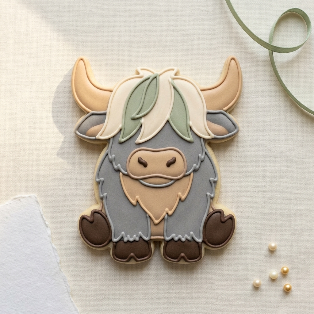Baby Yak Cookie Cutter, 3D Printed Baby Shower Cutter