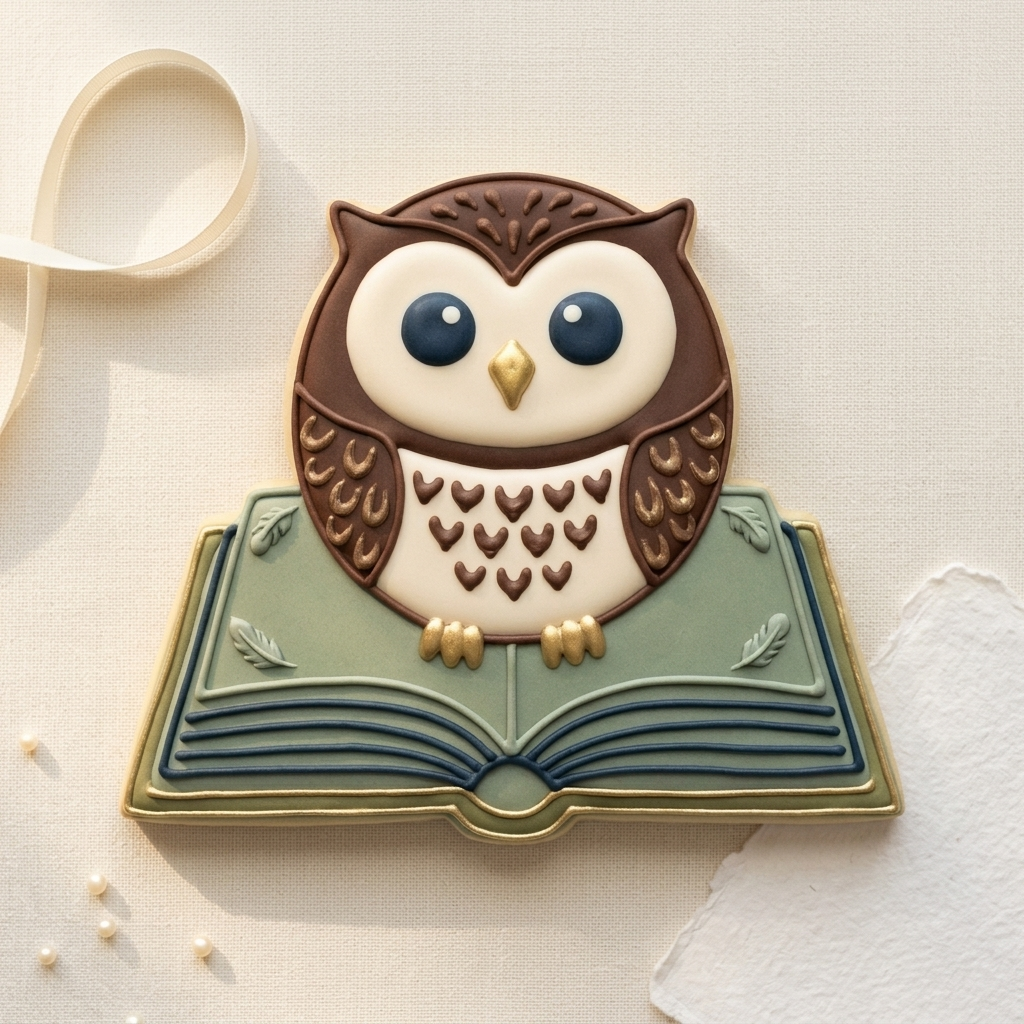 Owl Book Cookie Cutter, 3D Printed Animals Cutter