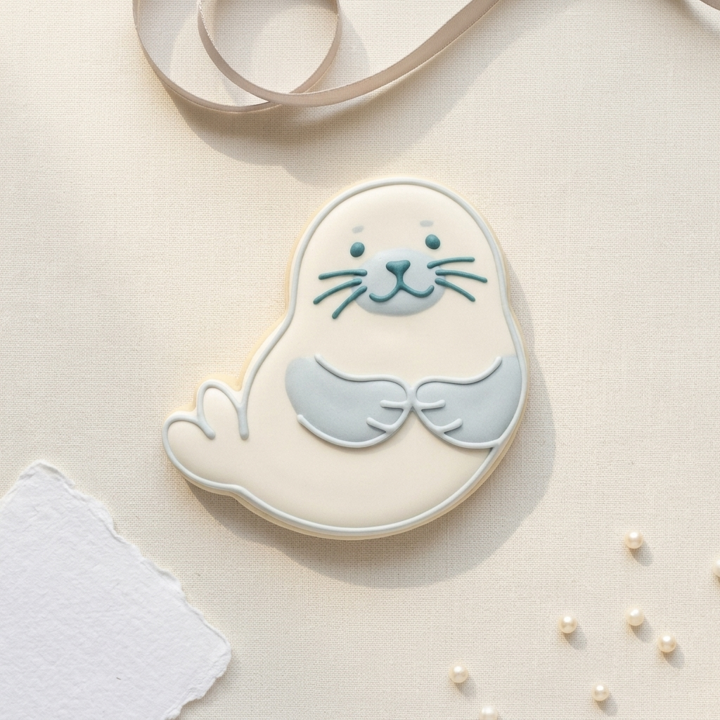 Seal Pup Cookie Cutter, 3D Printed Birthday Party Cutter