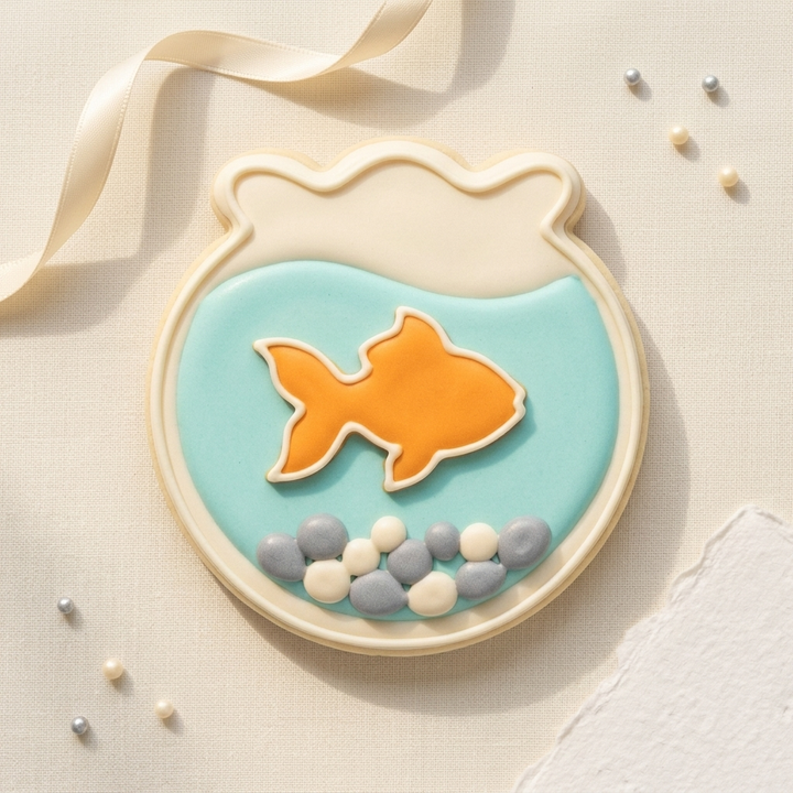 Goldfish Bowl Cookie Cutter, 3D Printed Birthday Party Cutter