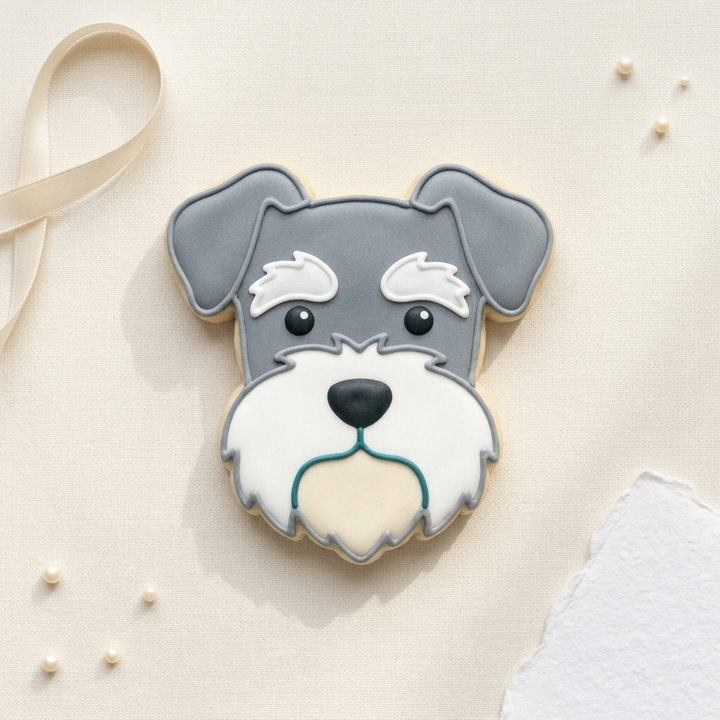 Schnauzer Face Cookie Cutter, 3D Printed Wedding Cutter