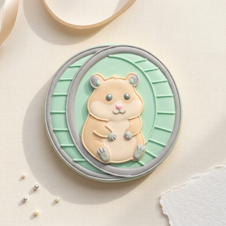 Hamster Wheel Cookie Cutter, 3D Printed Animals Cutter