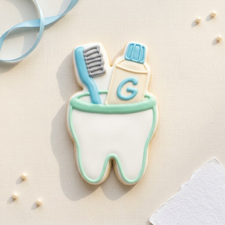 Dentist Toothbrush Cup Cookie Cutter, 3D Printed Food Theme Cutter