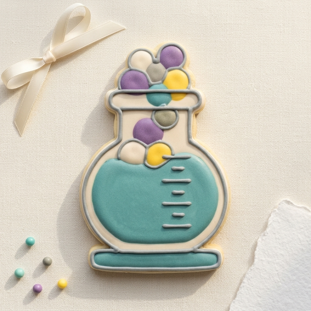 Scientist Beaker Cookie Cutter, 3D Printed Food Theme Cutter