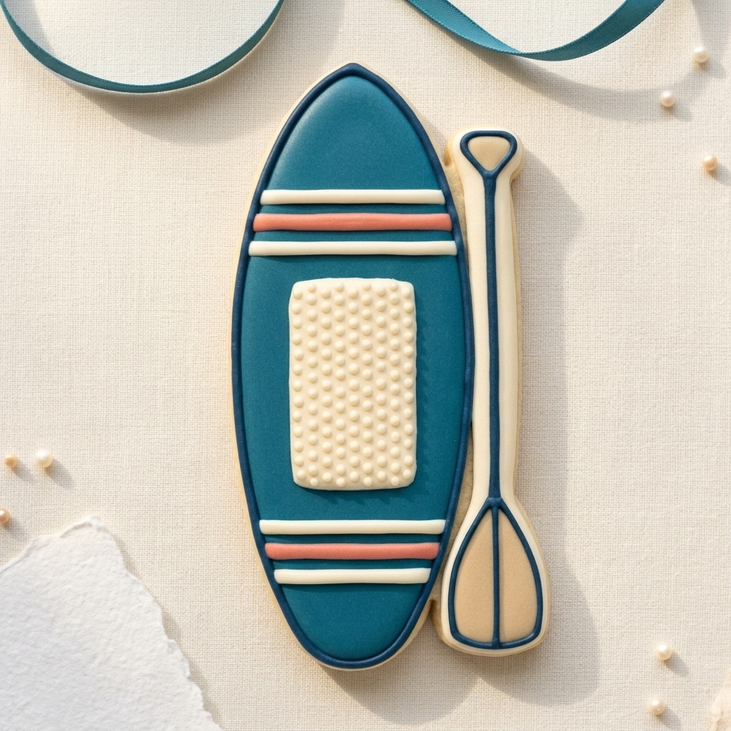 Paddleboard Cookie Cutter, 3D Printed Birthday Party Cutter