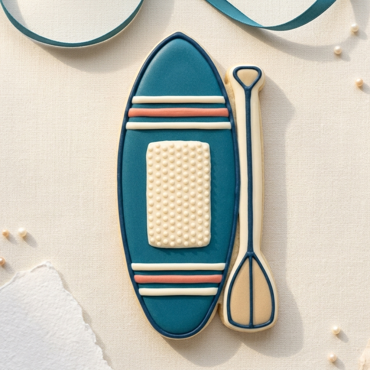 Paddleboard Cookie Cutter, 3D Printed Birthday Party Cutter
