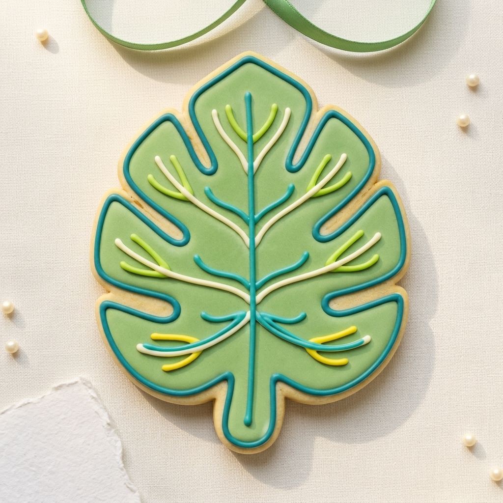 Tropical Palm Leaf Cookie Cutter, 3D Printed Birthday Party Cutter