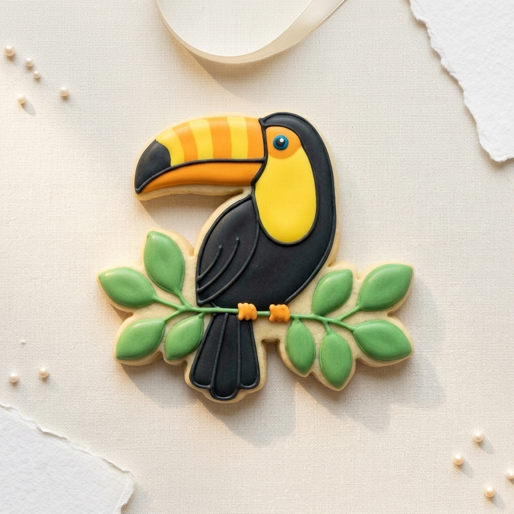 Rainforest Toucan Cookie Cutter, 3D Printed Birthday Party Cutter