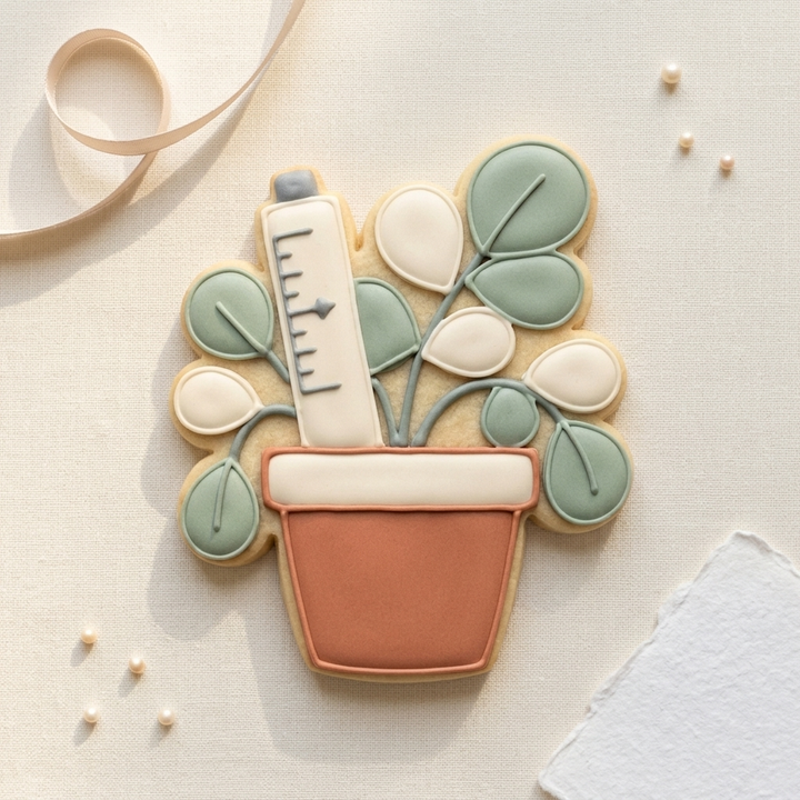 Houseplant Water Meter Cookie Cutter, 3D Printed Garden Theme Cutter