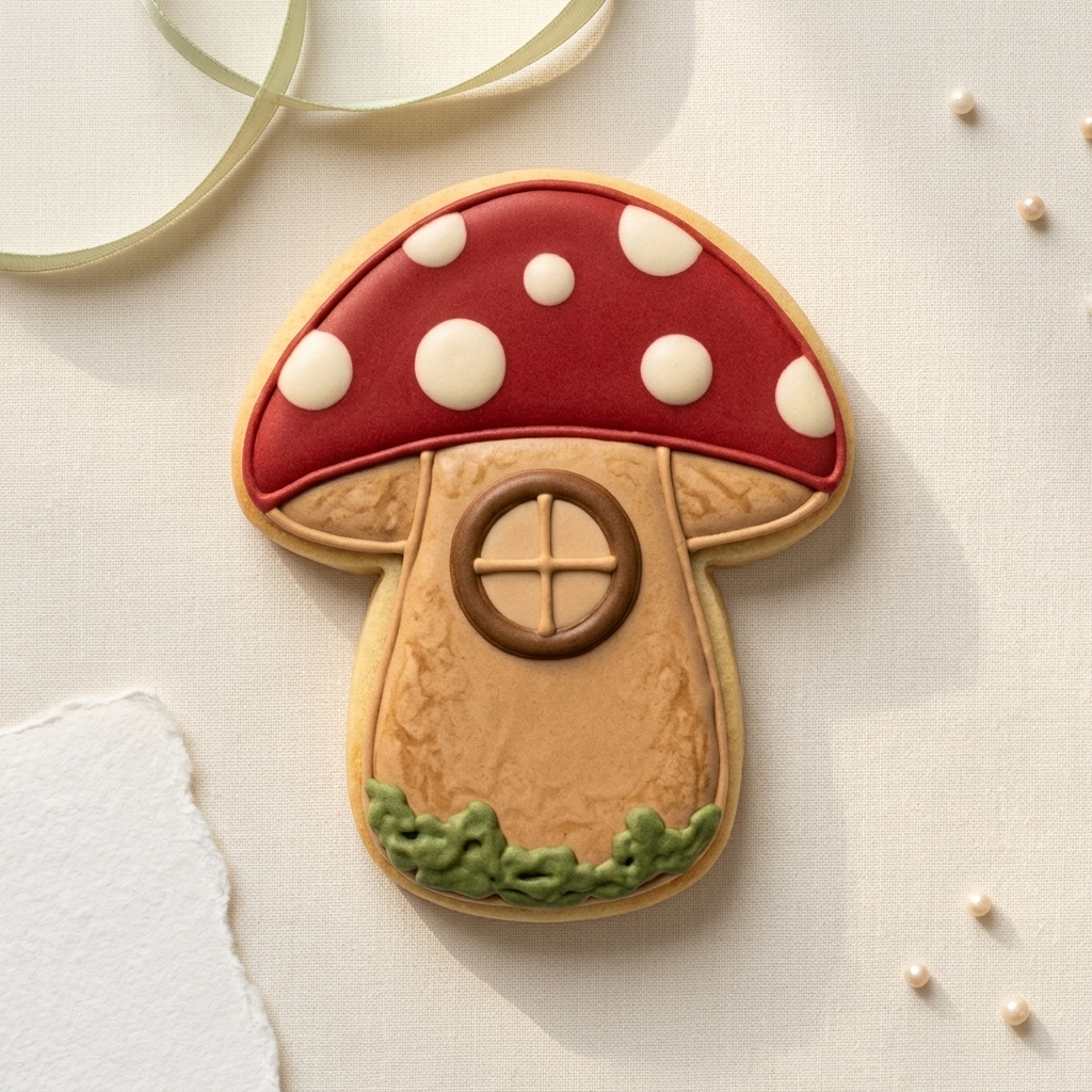 Toadstool Window Cookie Cutter, 3D Printed Thanksgiving Cutter